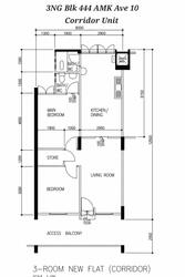 Blk 440 Ang Mo Kio Avenue 10 (Ang Mo Kio), HDB 3 Rooms #570602871